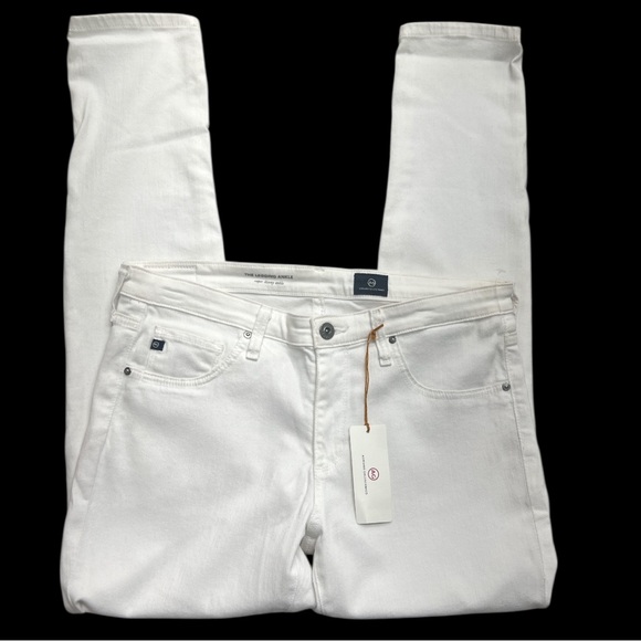 AG Adriano Goldschmied The Legging Ankle Super Skinny Ankle Jeans White NWT (30) - Picture 3 of 14